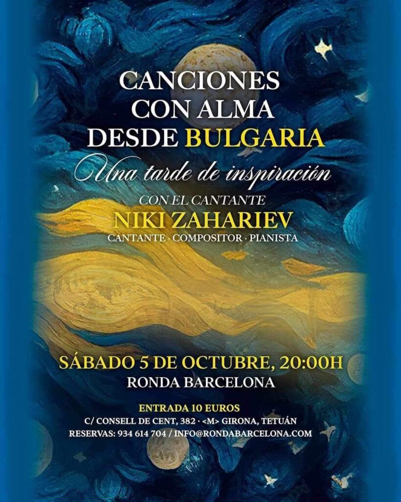 Niki Zahariev concert Barcelona